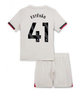 Chelsea Estevao Willian #41 Udebanetrøje Børn 2025-26 Kortærmet (+ Korte bukser)
